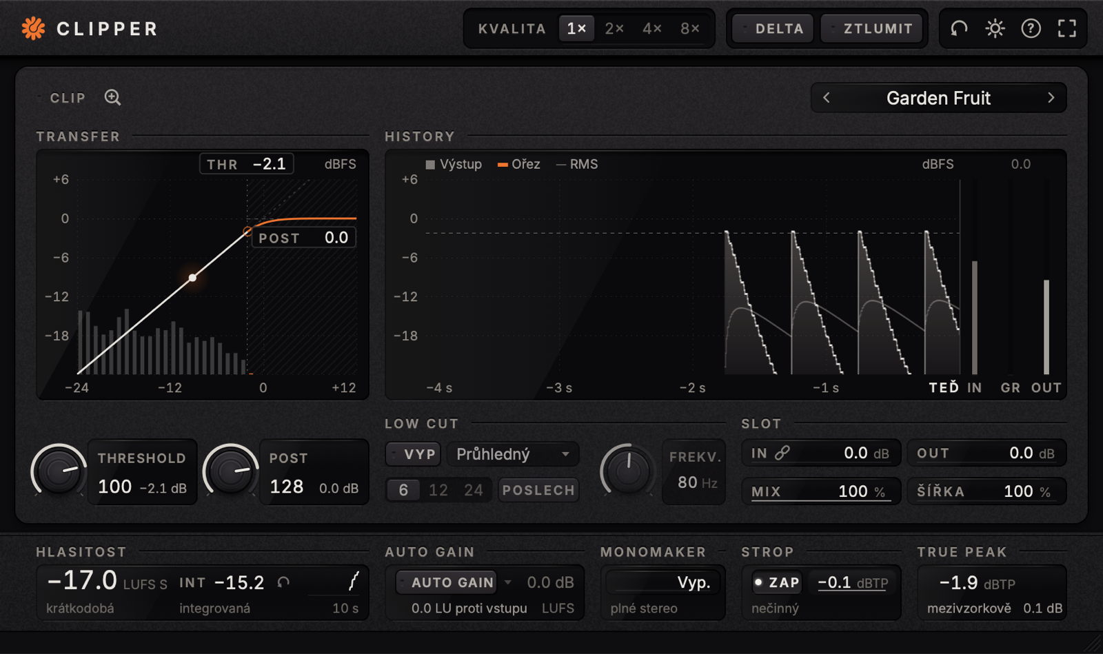 Okno Audiogarden Clipper